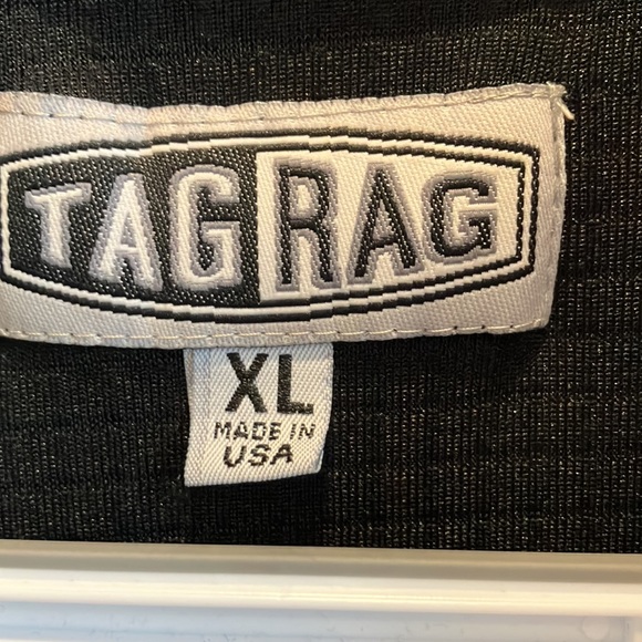 Vintage 90s TagRag Men’s Black Lightweight Polo Size XL - Picture 6 of 13